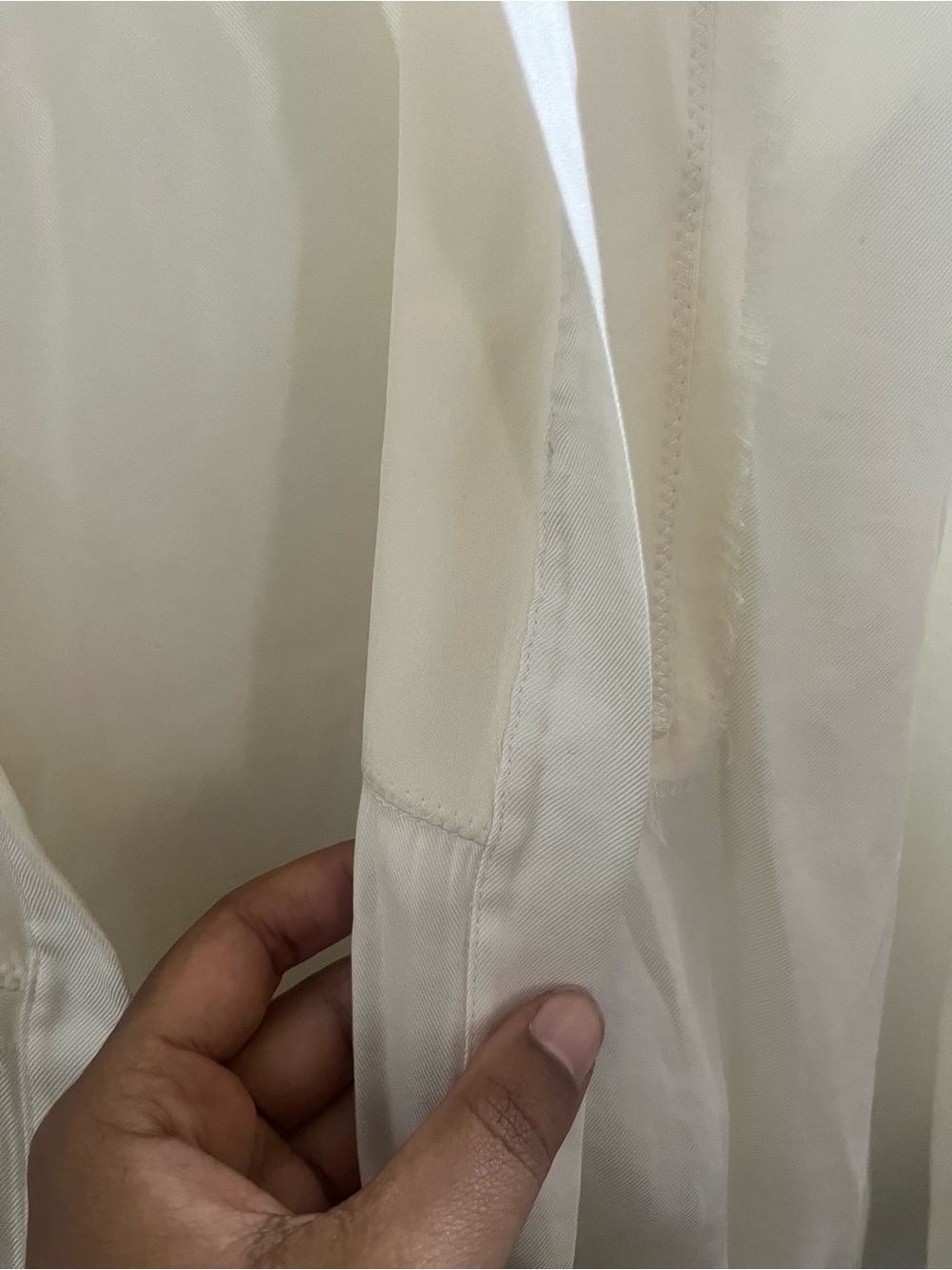 3.1 Phillip Lim Cream Draped Silk-Blend Blouse ❗️please read - Picture 8 of 8
